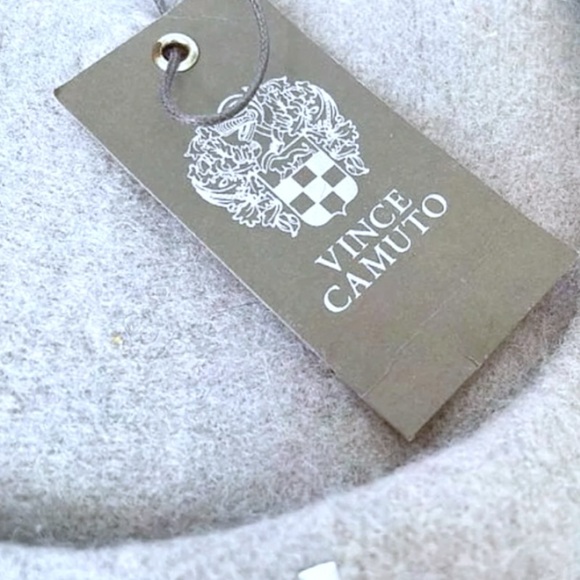 Vince Camuto Studded Wool Beret Gray Cap One Size Sparkle Bling French Chic NWT - Picture 7 of 11